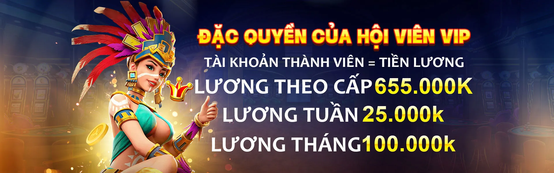 Hình ảnh khuyến mãi hoàn trả hàng ngày cho các trò chơi.